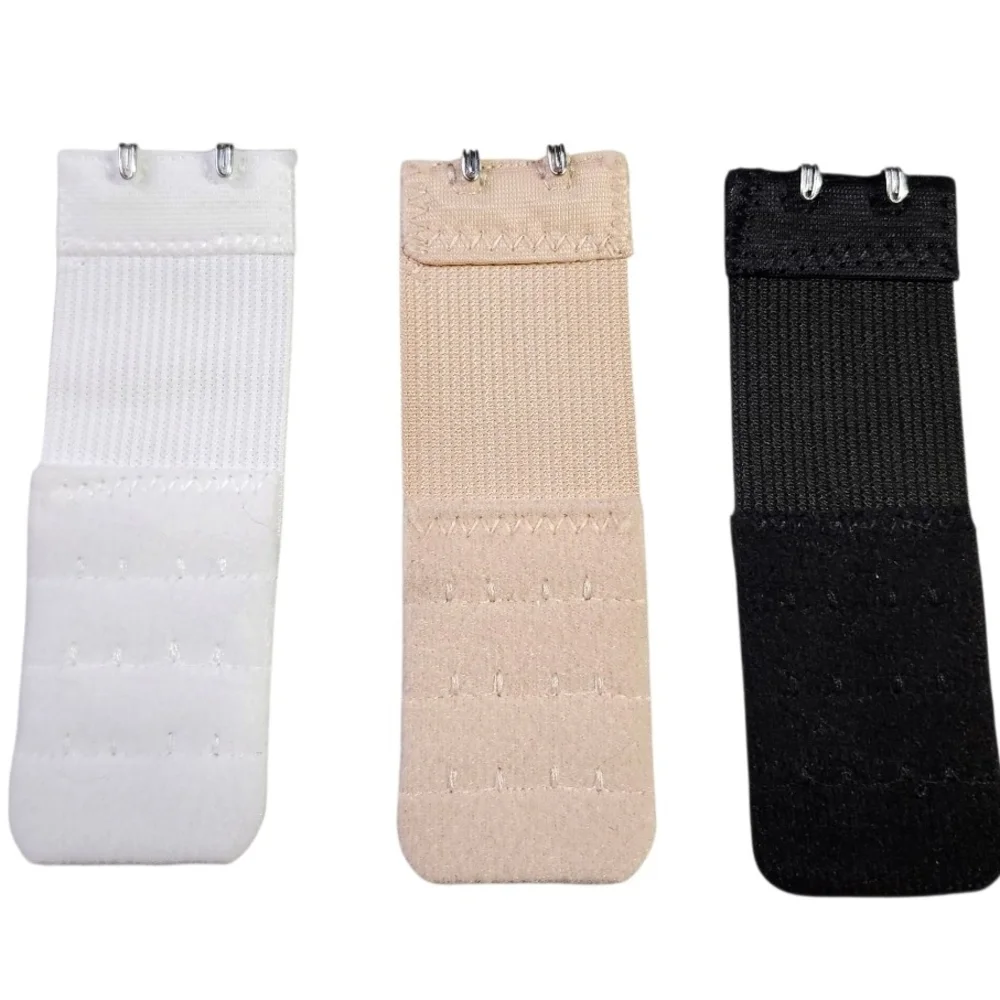 Adjustable Bra Extender Set - White, Beige, Black - Picture 2 of 2